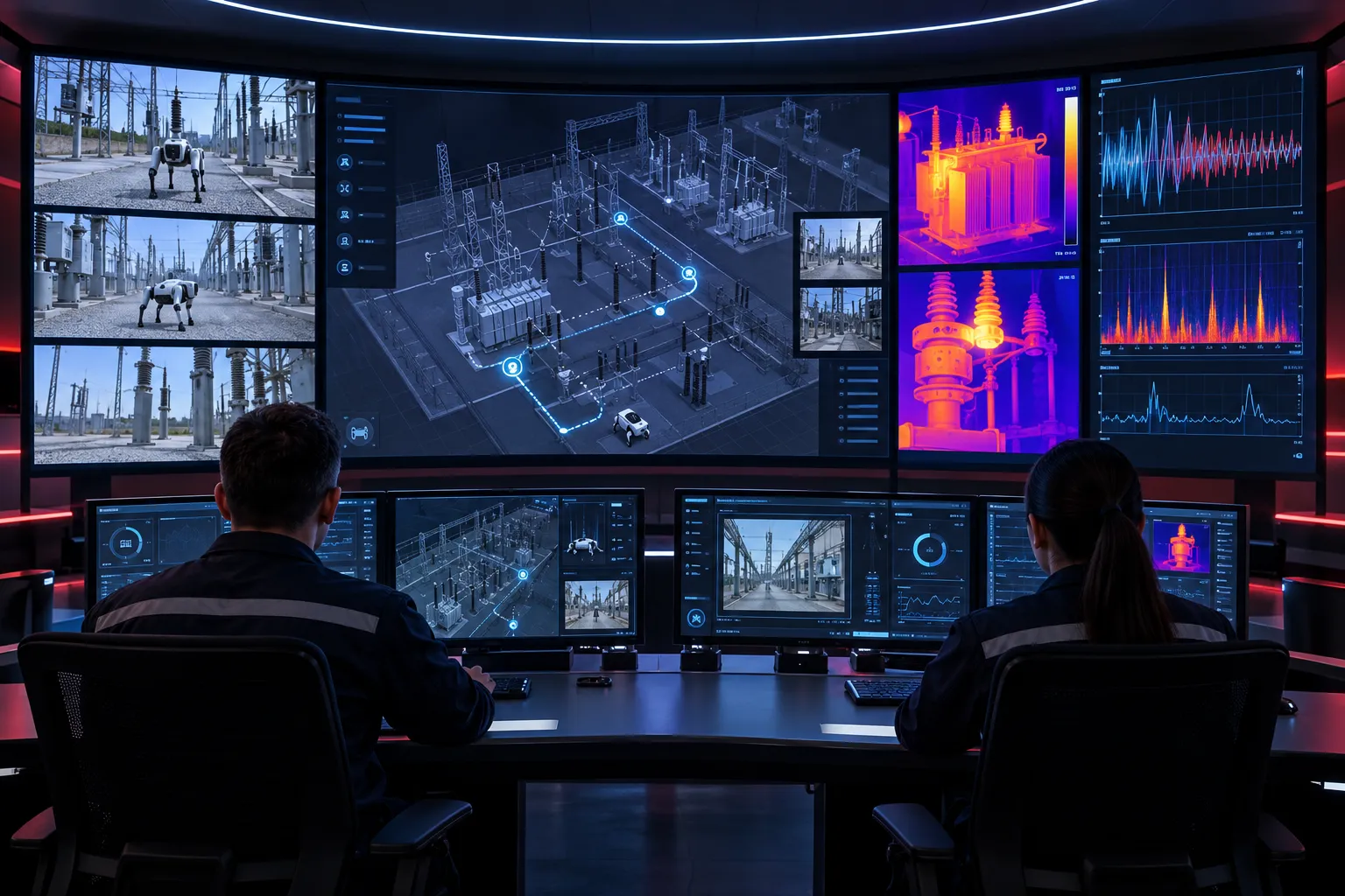 Utility control room running APM Insight